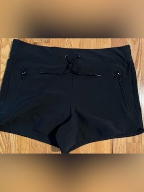 90 Degree By Reflex Black Athletic Drawstring Shorts